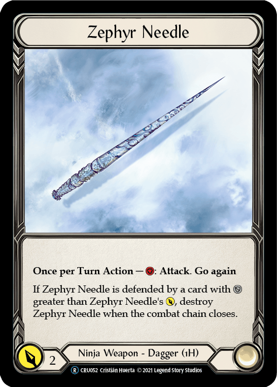 Zephyr Needle [U-CRU052] (Crucible of War Unlimited) Unlimited Rainbow Foil - POKÉ JEUX