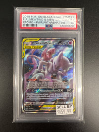 FA/MEWTWO & MEW GX PSA 10 Sm191 #46000666