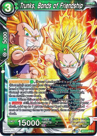 Trunks, Bonds of Friendship (BT11-079) [Vermilion Bloodline] - POKÉ JEUX