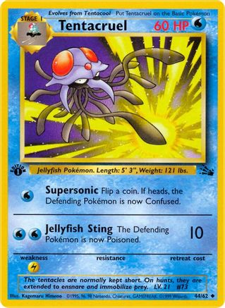 Tentacruel (44/62) [Fossil 1st Edition]