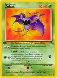 Zubat (57/62) [Fossil 1st Edition]