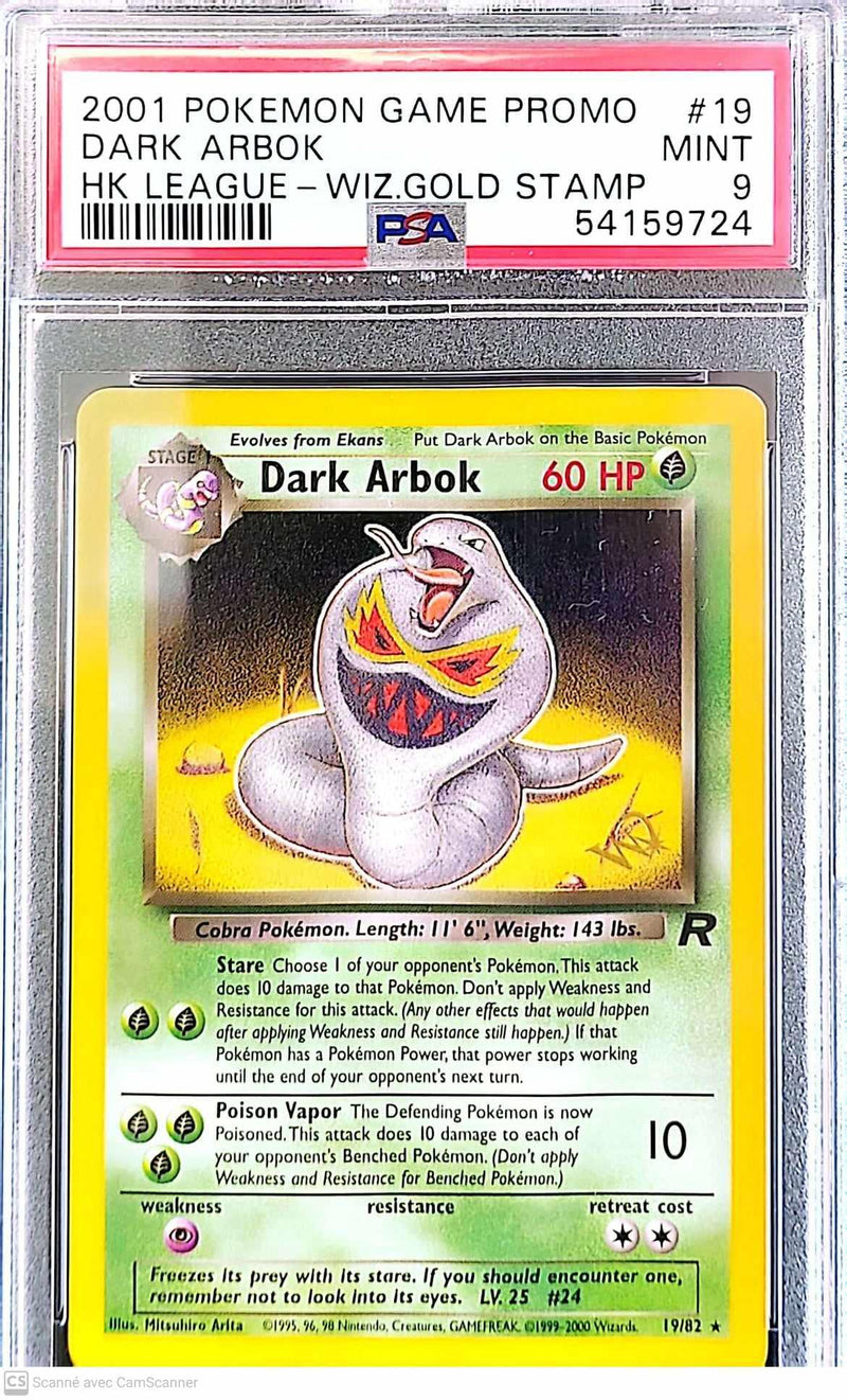 Dark Arbok 19/82 - grade 9 - POKÉ JEUX