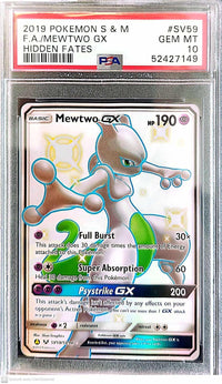 Mewtwo GX SV59/SV94 - grade 10 - POKÉ JEUX