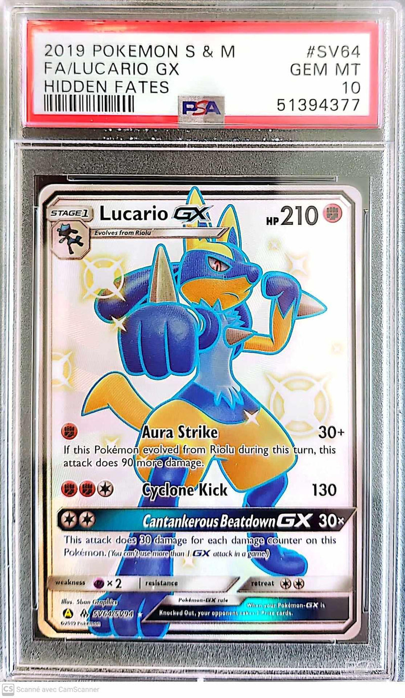 Lucario GX SV64/SV94 - grade 10 - POKÉ JEUX