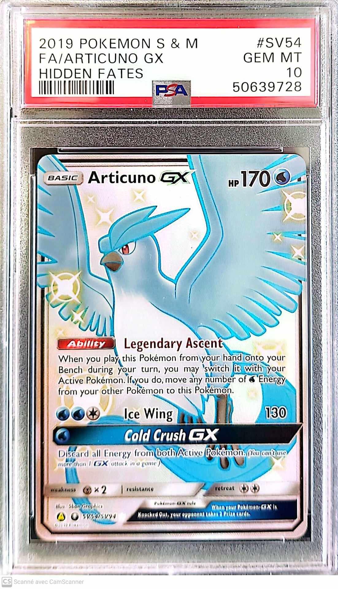 Articuno GX SV54/SV94 - grade 10 - POKÉ JEUX