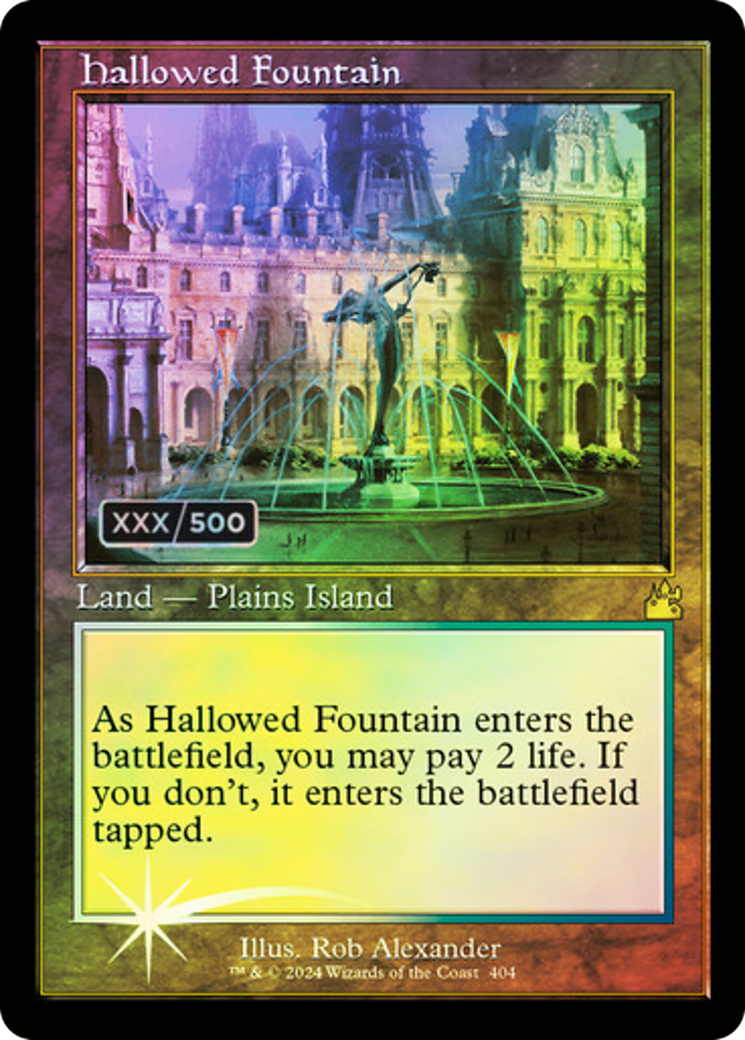 Hallowed Fountain (Retro) (Serialized) [Ravnica Remastered]