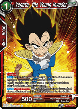 Vegeta, the Young Invader (Common) (BT13-023) [Supreme Rivalry] - POKÉ JEUX