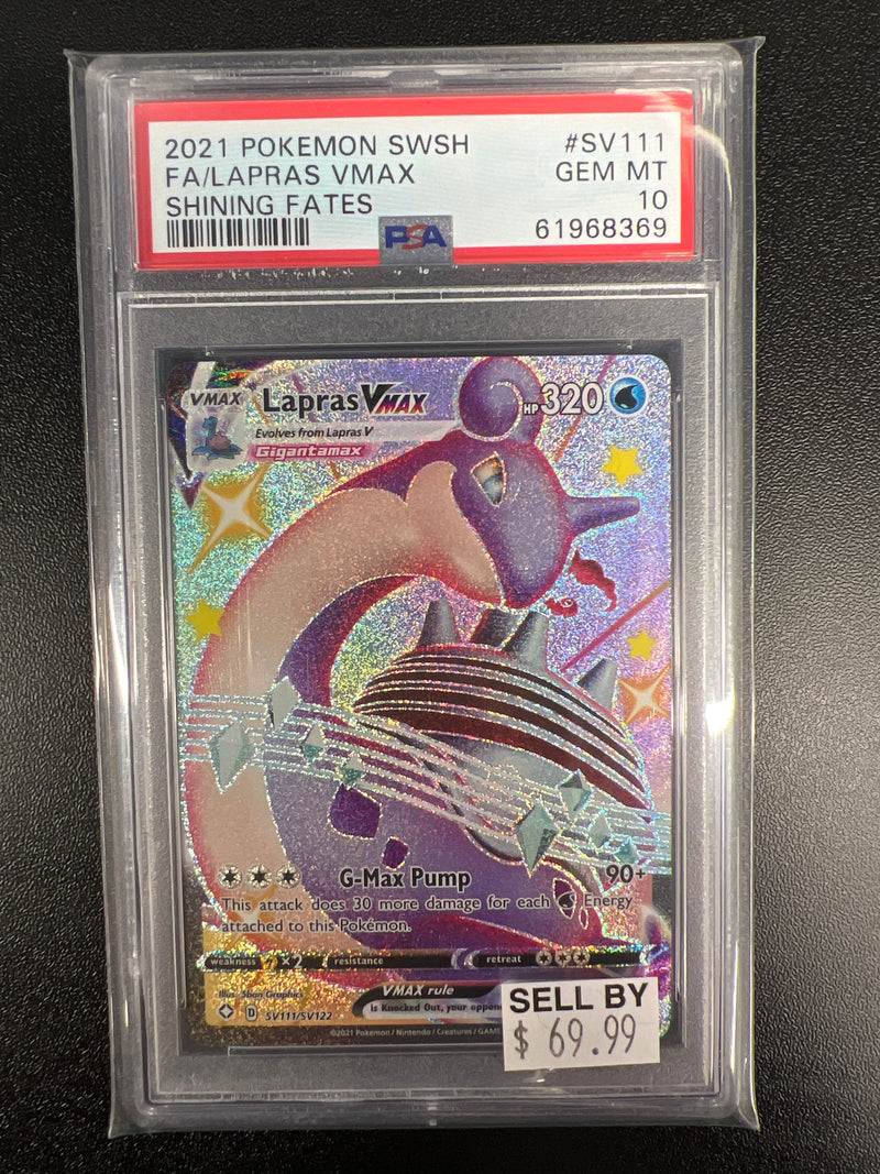 FA/LAPRAS VMAX SV111/SV122 PSA 10