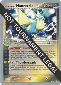 Team Aqua's Manectric (4/95) (Blaziken Tech - Chris Fulop) [World Championships 2004]