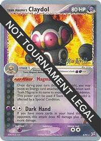 Team Magma's Claydol (8/95) (Magma Spirit - Tsuguyoshi Yamato) [World Championships 2004]