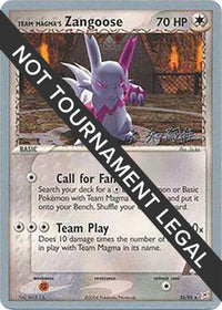 Team Magma's Zangoose (23/95) (Magma Spirit - Tsuguyoshi Yamato) [World Championships 2004]