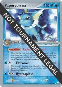 Vaporeon ex (110/113) (Legendary Ascent - Tom Roos) [World Championships 2007]