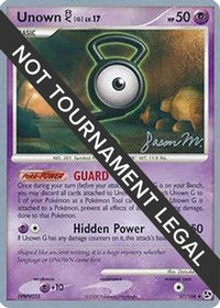 Unown G LV.17 (57/106) (Queengar - Jason Martinez) [World Championships 2009]