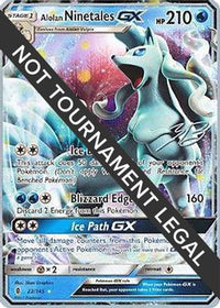 Alolan Ninetales GX (22/145) (Ice Path FTW - Zachary Bokhari) [World Championships 2017]