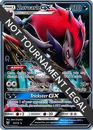 Zoroark GX (53/73) (Victory Map - Robin Schulz) [World Championships 2018]