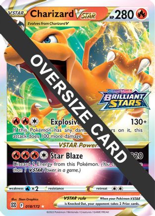 Charizard VSTAR (018/172) (Jumbo Card) [Sword & Shield: Brilliant Stars]