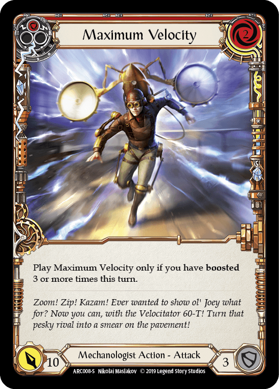 Maximum Velocity [ARC008-S] (Arcane Rising) 1st Edition Rainbow Foil - POKÉ JEUX