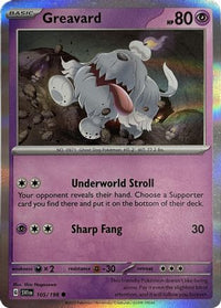 Greavard (105/198) (Mirage Holo) [Scarlet & Violet: Base Set]