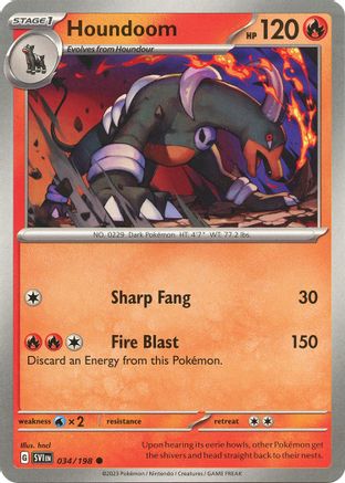 Houndoom (034/198) [Scarlet & Violet: Base Set]