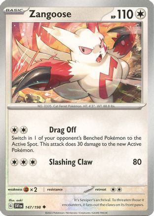 Zangoose (147/198) [Scarlet & Violet: Base Set]