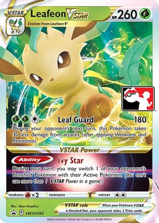 Leafeon VSTAR (SWSH195) [Prize Pack Series Two]