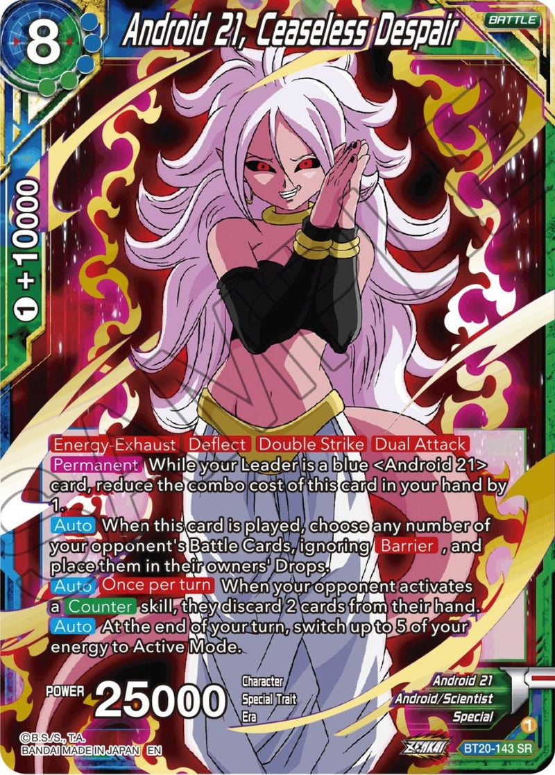 Android 21, Ceaseless Despair (BT20-143) [Power Absorbed] - POKÉ JEUX