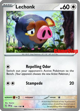 Lechonk (154/198) (GameStop Promo) [Scarlet & Violet: Base Set]