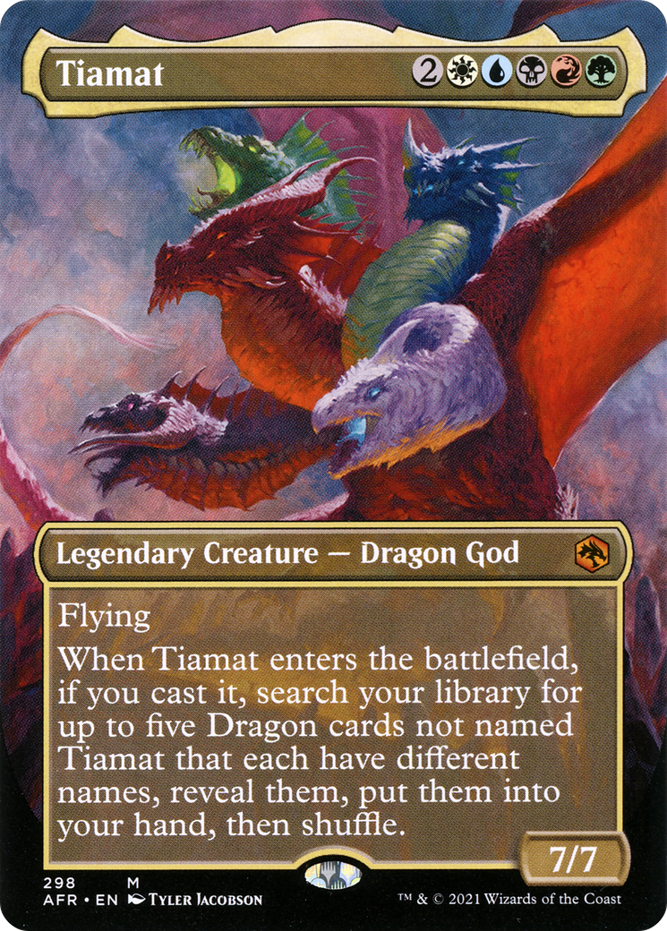 Tiamat (Borderless Alternate Art) [Dungeons & Dragons: Adventures in the Forgotten Realms]