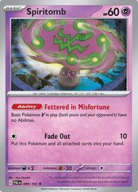 Spiritomb (089/193) [Scarlet & Violet: Paldea Evolved]