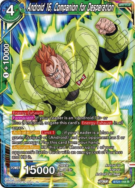 Android 16, Companion for Desperation (BT21-144) [Wild Resurgence] - POKÉ JEUX