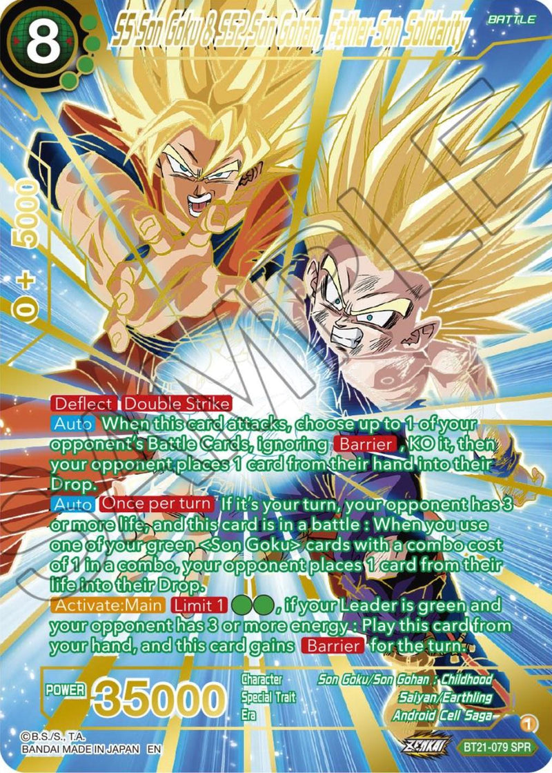 SS Son Goku & SS2 Son Gohan, Father-Son Solidarity (SPR) (BT21-079) [Wild Resurgence] - POKÉ JEUX