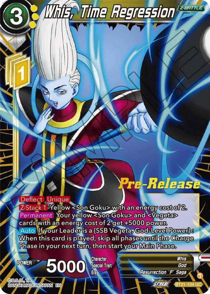 Whis, Time Regression (BT21-104) [Wild Resurgence Pre-Release Cards] - POKÉ JEUX