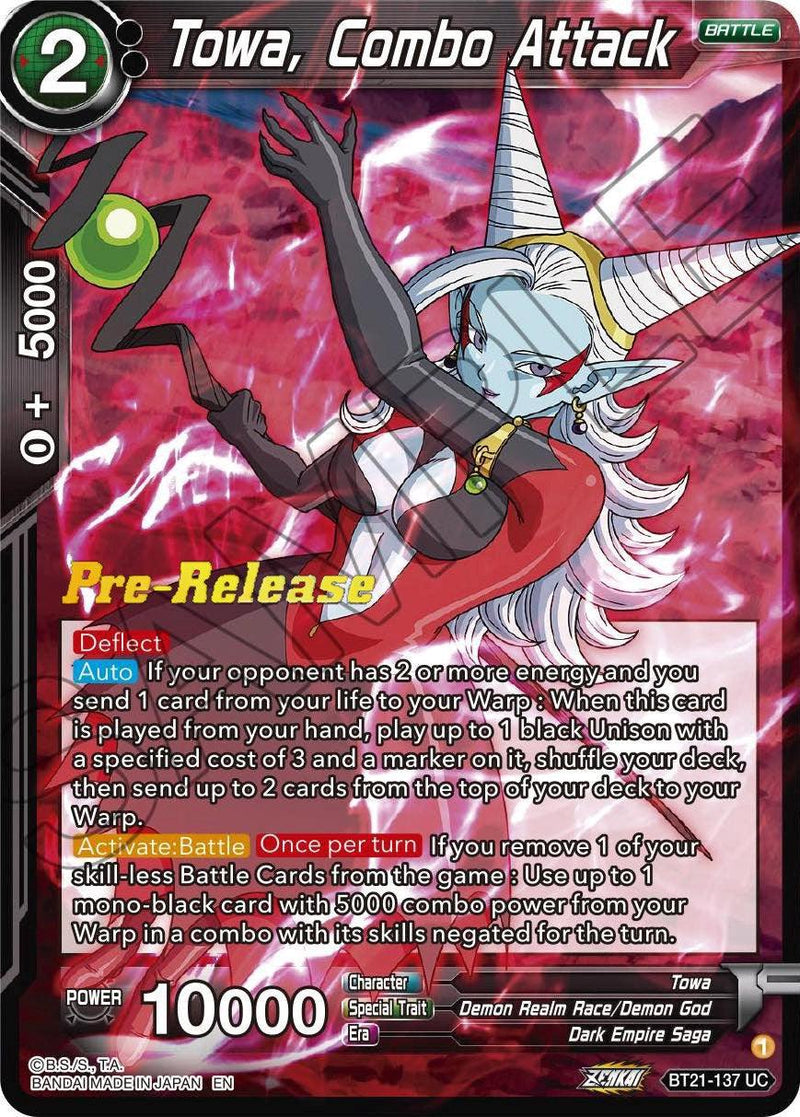 Towa, Combo Attack (BT21-137) [Wild Resurgence Pre-Release Cards] - POKÉ JEUX