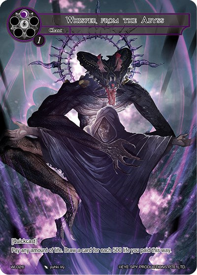 Whisper from the Abyss (WL026) [Promo Cards]