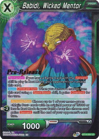 Babidi, Wicked Mentor (BT14-064) [Cross Spirits Prerelease Promos] - POKÉ JEUX