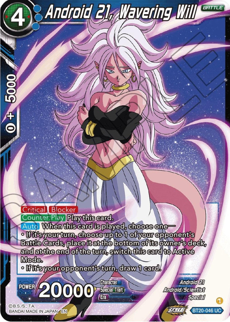 Android 21, Wavering Will (BT20-046) [Power Absorbed] - POKÉ JEUX