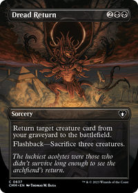 Dread Return (Borderless Alternate Art) [Commander Masters]