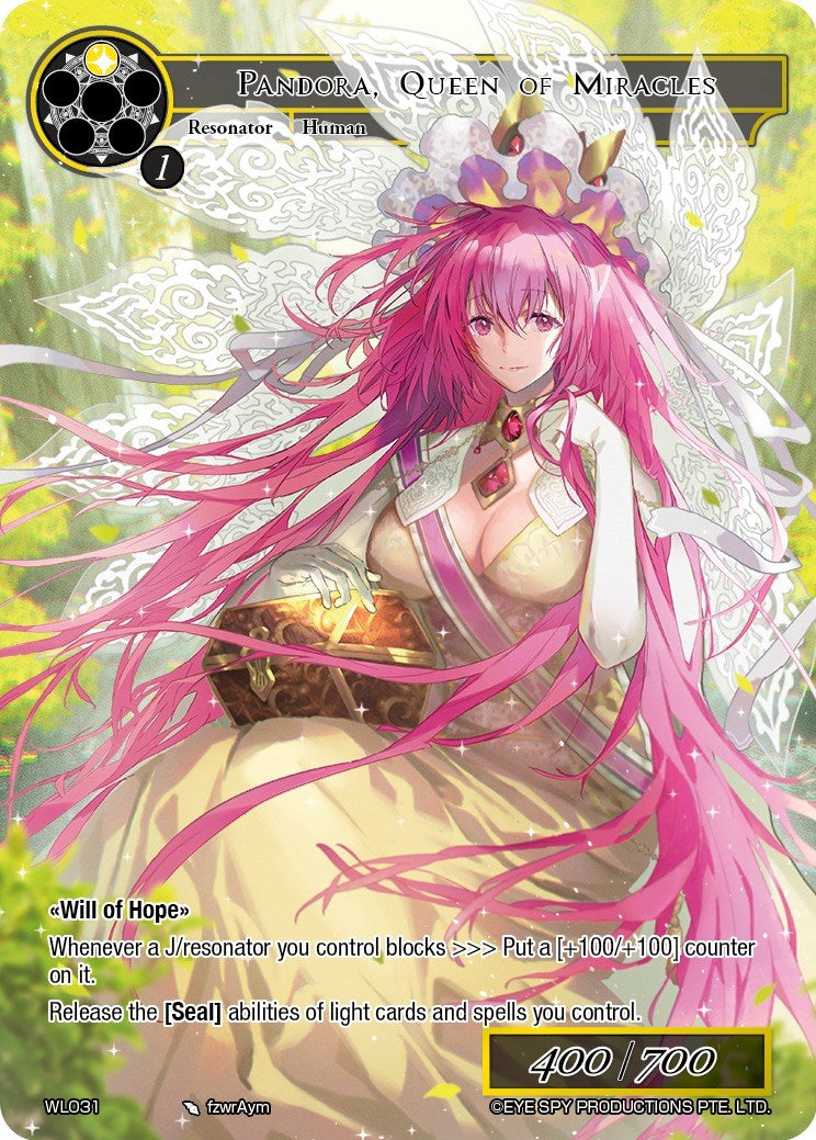 Pandora, Queen of Miracles (WL031) [Promo Cards]