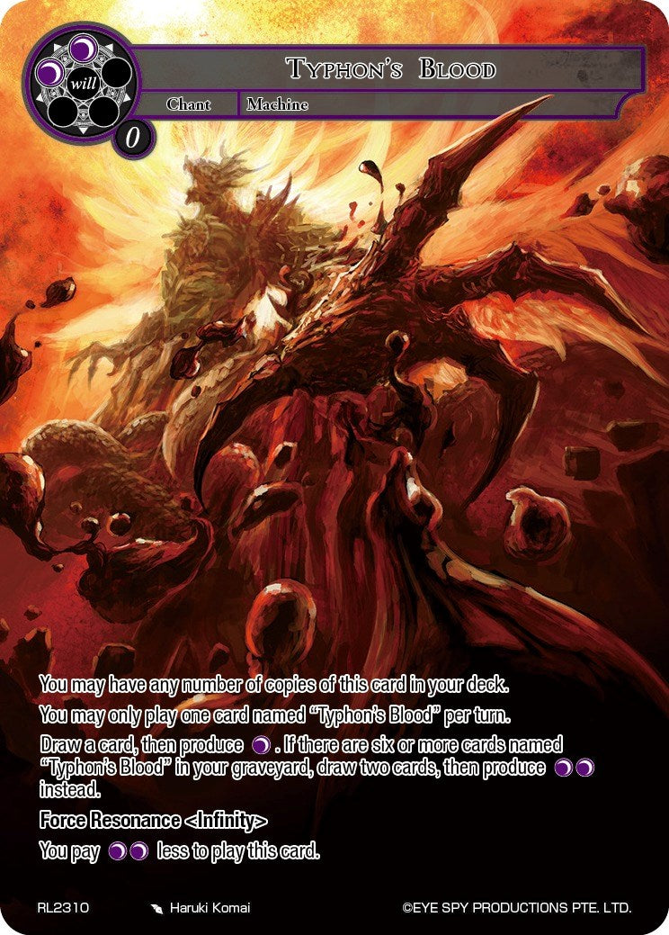 Typhon's Blood (RL2310) [Promo Cards]