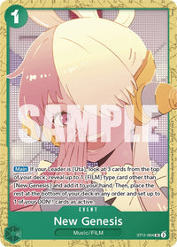 New Genesis (Starter Deck 11: Uta Deck Battle) [One Piece Promotion Cards]