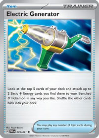 Electric Generator (079/091) [Scarlet & Violet: Paldean Fates]