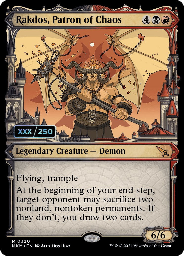 Rakdos, Patron of Chaos (Serialized) [Murders at Karlov Manor]