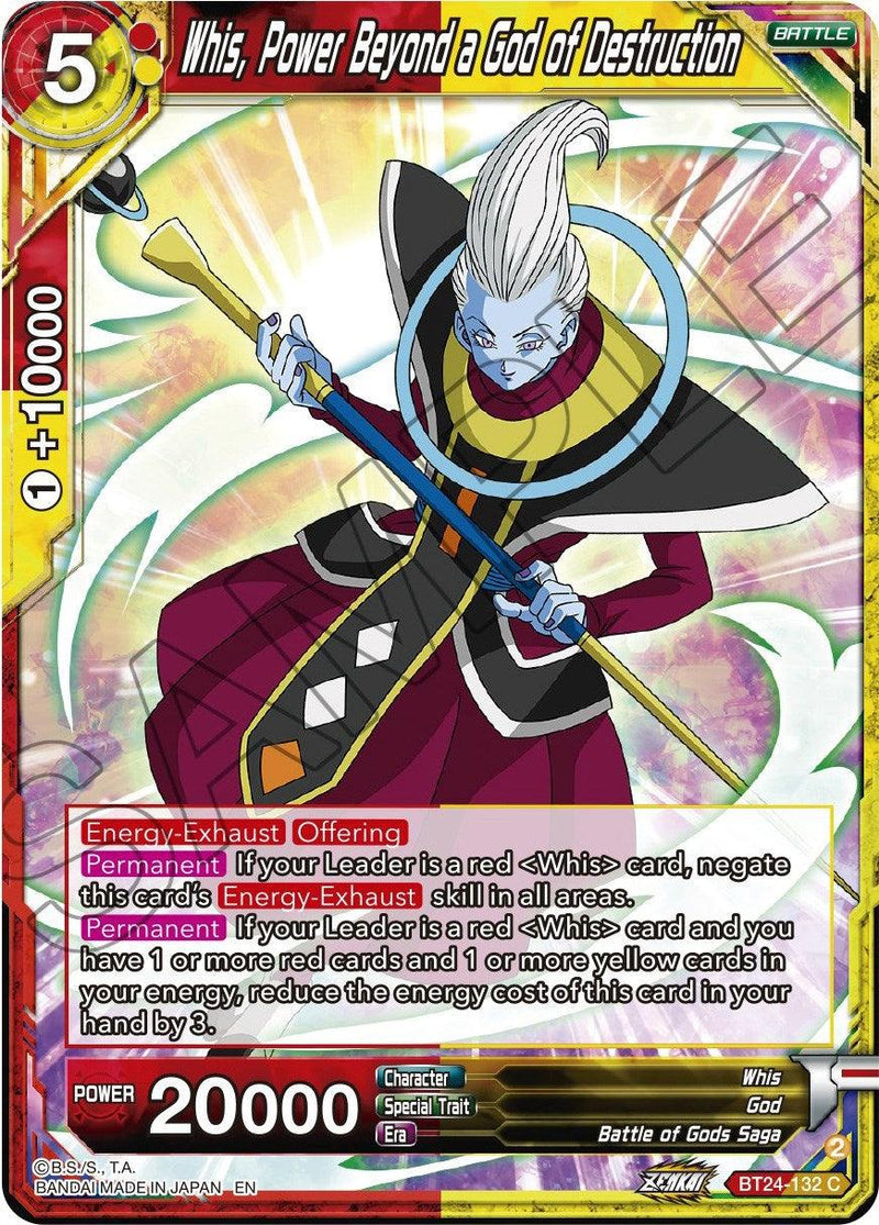 Whis, Power Beyond a God of Destruction (BT24-132) [Beyond Generations] - POKÉ JEUX