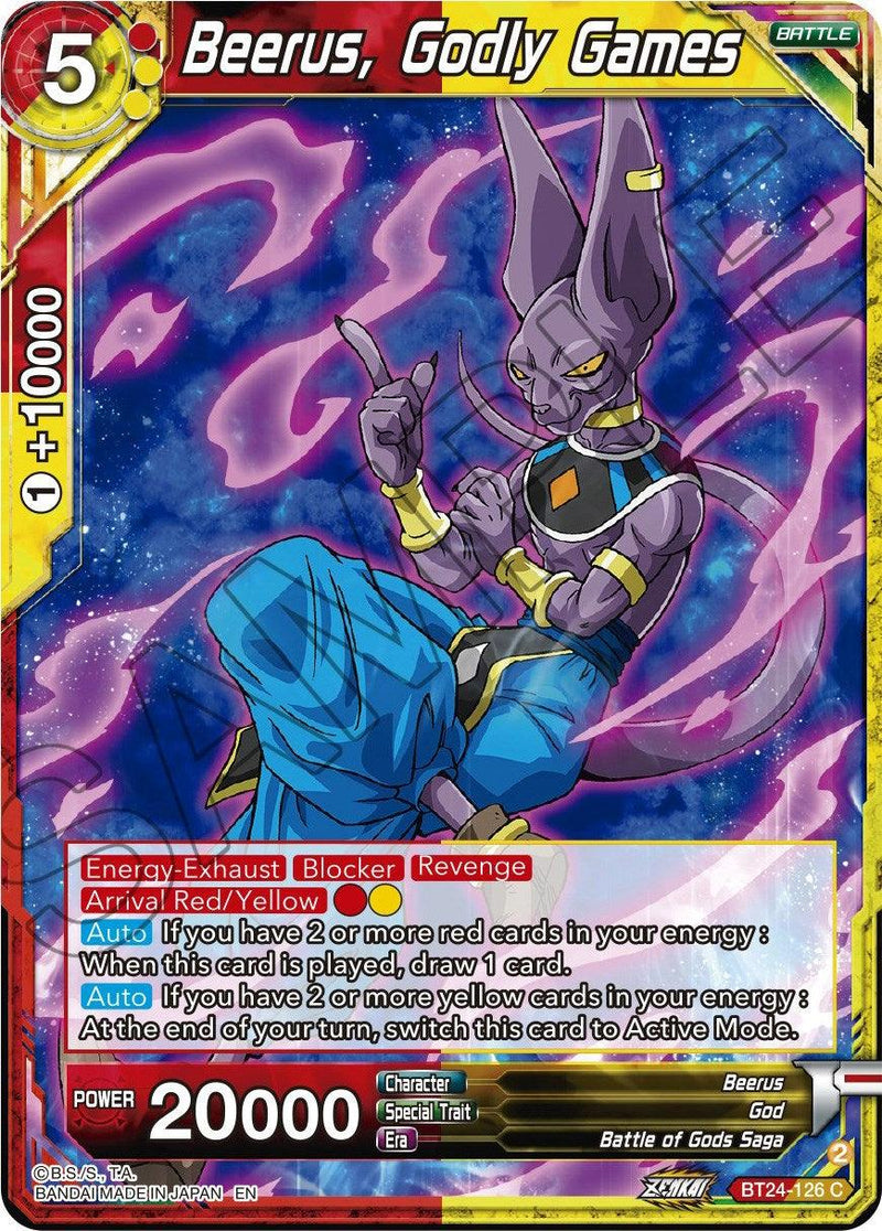 Beerus, Godly Games (BT24-126) [Beyond Generations] - POKÉ JEUX