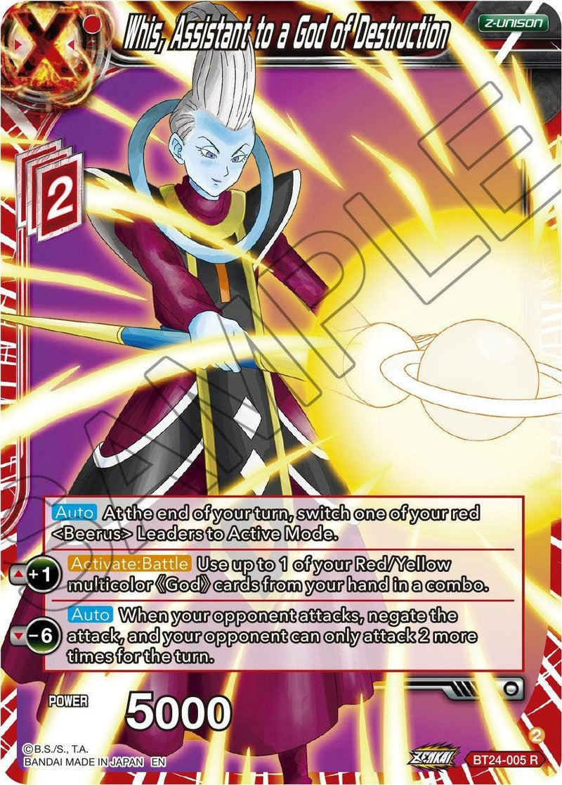 Whis, Assistant to a God of Destruction (BT24-005) [Beyond Generations] - POKÉ JEUX