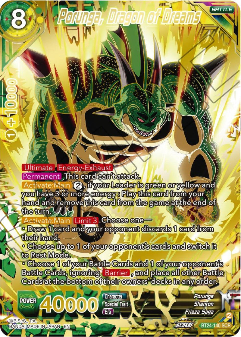 Porunga, Dragon of Dreams (BT24-140) [Beyond Generations] - POKÉ JEUX