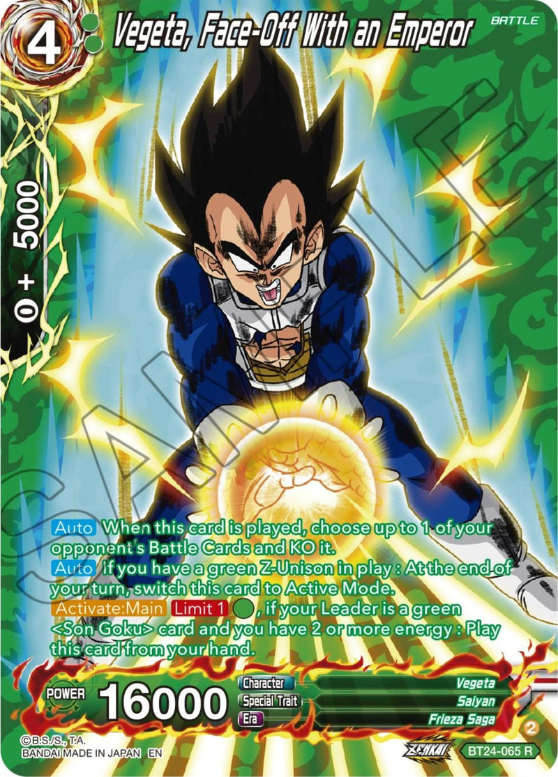 Vegeta, Face-Off With an Emperor (Collector Booster) (BT24-065) [Beyond Generations] - POKÉ JEUX