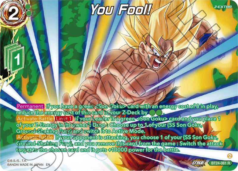 You Fool! (Collector Booster) (BT24-061) [Beyond Generations] - POKÉ JEUX