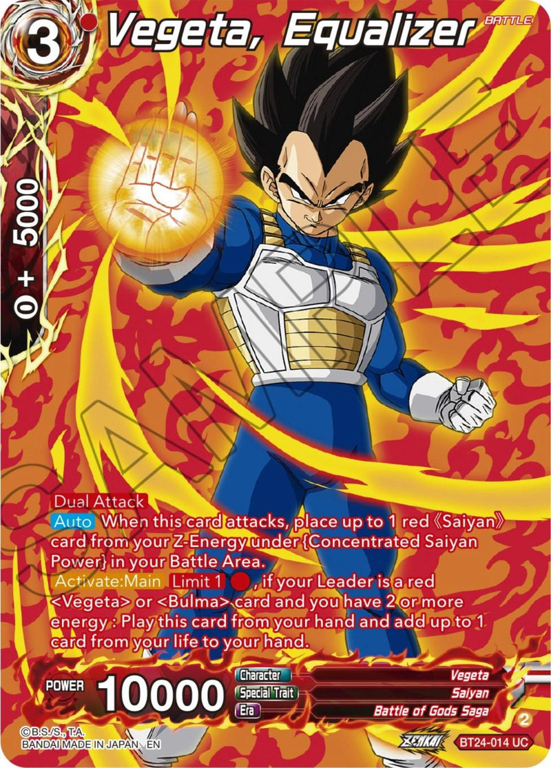 Vegeta, Equalizer (Collector Booster) (BT24-014) [Beyond Generations] - POKÉ JEUX