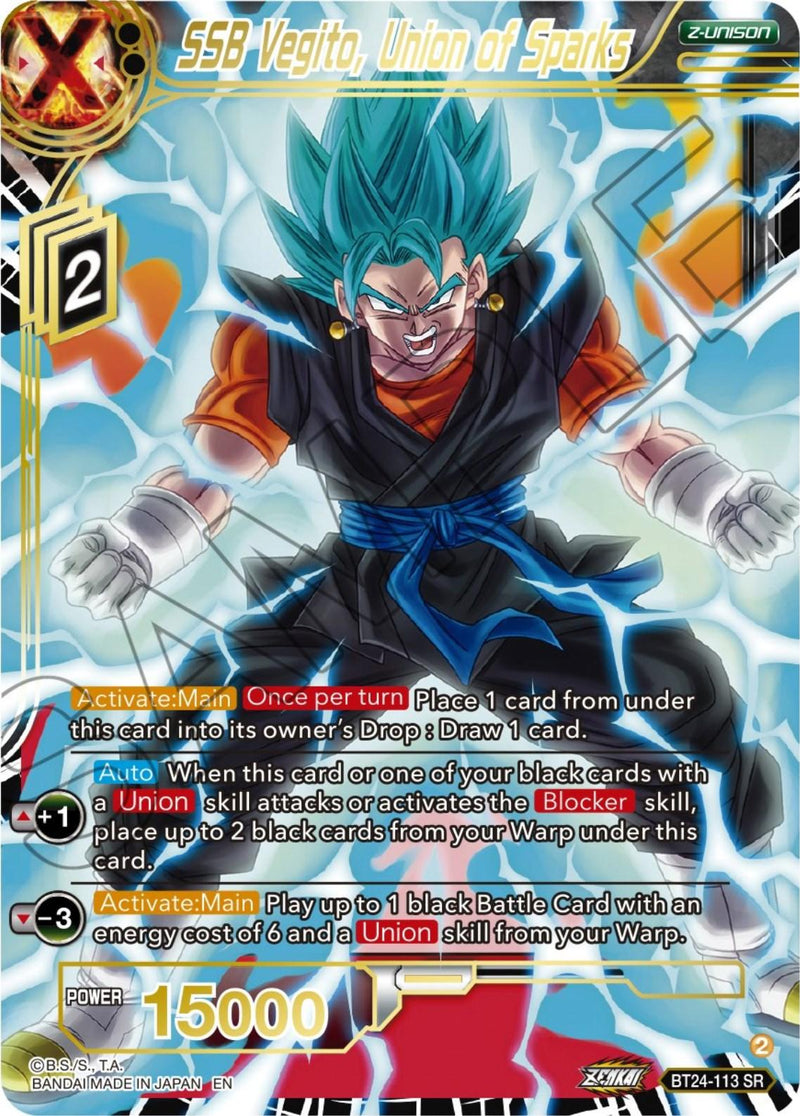 SSB Vegito, Union of Sparks (BT24-113) [Beyond Generations] - POKÉ JEUX